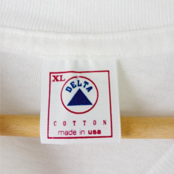 Delta Cotton SZ XL Single Stitch Summer Is Life Front/Back Graphic Tee Made USA - Picture 8 of 10